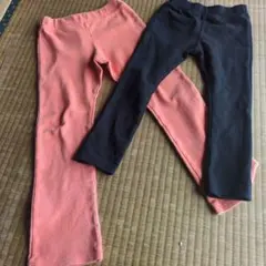 オレンジとブラックの長ズボン　110.120