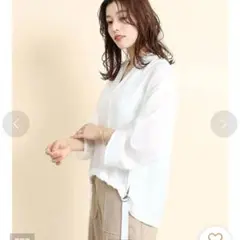 フェンネル 24SS シアーパーカー フード付 プルオーバー ホワイト 9号のサムネイル
