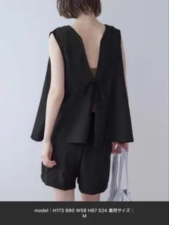 SEA DRESS バックリボンセットアップ/水着　Lサイズのサムネイル