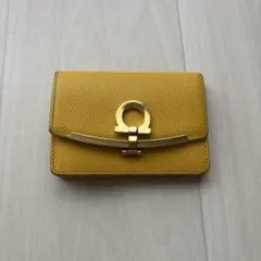 フェラガモ　イエロー レザー キーケース Salvatore Ferragamo