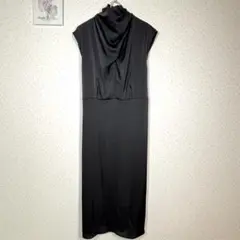 H&M 黒 ノースリーブ タイトワンピース