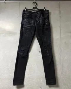 BLACK by VANQUISH スキニーデニム ダメージのサムネイル
