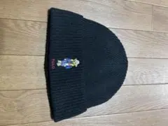 Polo Ralph Lauren ブラックニット帽　ポロベア