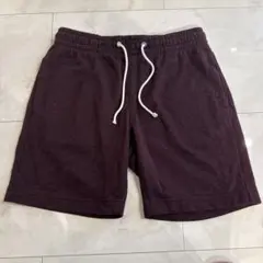 H&M エイチアンドエム　スウェットショートパンツ ボルドー ドローストリングのサムネイル