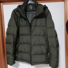 UNIQLO ダウンジャケット L 軽量 カーキ