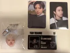 TREASUREジョンファン キーホルダー、トレカセット