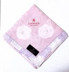 ★新品★LANVIN ランバン★大判ハンカチ 綿100% 春らしいお花柄★