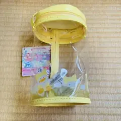 サンリオ　ナムコ　クリアポシェット　黄色