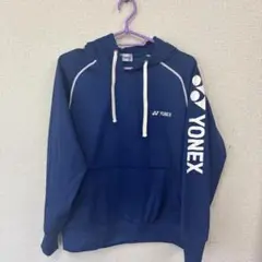 美品YONEX フード付きウォームアップウェア S 青　テニス　バドミントン