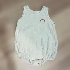 the lala 韓国ベビー服　ロンパース　オフホワイト　75〜85 綿100