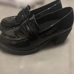 ローファー黒 厚底のサムネイル