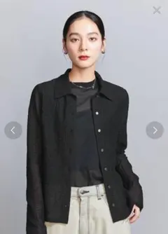 beauty&youth ラッセルレース レギュラーカラー シャツ