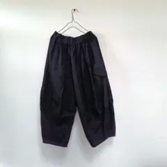 会津木綿バルーンパンツ黒未使用はらっぱヤンマ産業 - メルカリ