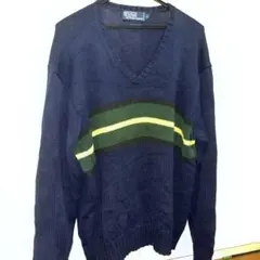 Polo Ralph Lauren Vネックニットセーター ネイビー