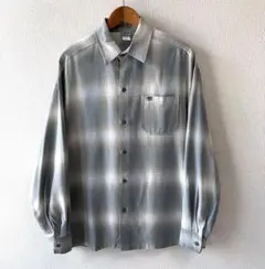アメリカ製 CALTOP オンブレ チェック シャツ M キャルトップ USA製