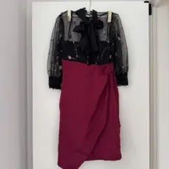 新品未使用タグ付 JEWELS ナイトドレス 黒・ピンク