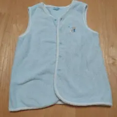 familiar スリーピングベスト 水色 60-90cm