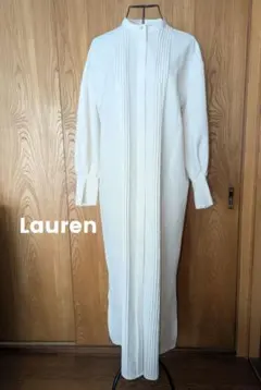 シャツワンピース 長袖 白