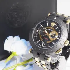 ヴェルサーチ VERSACE デュアルタイム メデューサ メンズ腕時計 H752のサムネイル