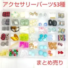 アクセサリーパーツ まとめ売り 53種アソートセットD ビーズ ハンドメイド