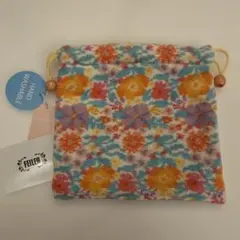 フェイラー　巾着ポーチ　ラブラリー♡ドリーミーフルール