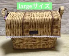 蓋付き布バスケット(largeサイズ)①のサムネイル