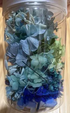 ︎✿花材セット︎✿ プリザーブドフラワー ブルー系 詰め合わせ