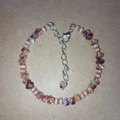 ハンドメイド　ブレスレット　茶色