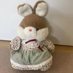 昭和レトロぬいぐるみ　ナカジマ　Heart＆Heart うさぎ