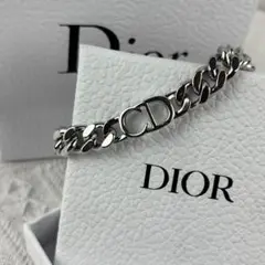 最終値下げ!! Dior CDロゴ シルバー チェーンブレスレット