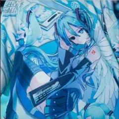 【新品】ACDCRAG×初音ミク コラボ ヒュージＴ【水色×白】のサムネイル