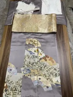 訪問着フルセット 高級袋帯 じゅらく 青白磁 春秋 結婚式 入学式 訪問 