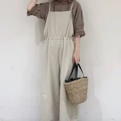 サマンサモスモス 柄アソートキャミサロペット(グレー)