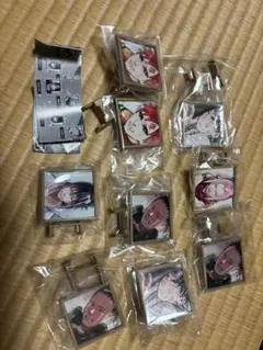 NARUTO疾風伝 3Dレリーフスタンド ジャンプ ガチャガチャ 9点セット