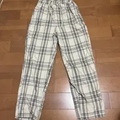 ラブトキシック　チェック柄ウエストゴムパンツ　160