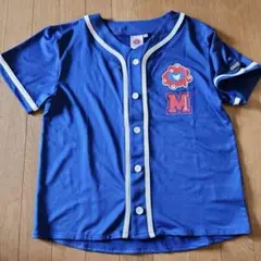 EXPO2025 ミャクミャク ベースボールTシャツ ブルー 150サイズ　万博