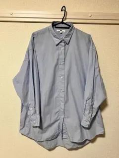 ユニクロ UNIQLO　エクストラファインコットンオーバーサイズロングシャツ