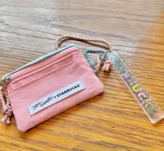 韓国スタバ カードケース アクリルキーリング付きはスティーブンヘリントンコラボ