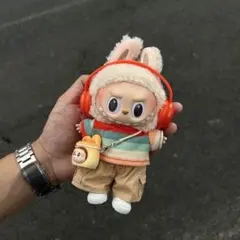 labubuラブブ洋服　ぬいぐるみ着17cm 　着せ替え服　5点セット