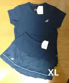 2点セット④ バボラ シャツ 、スコート セットアップ レディーステニスウェア