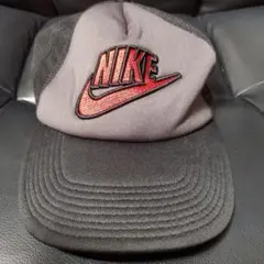 NIKE ベースボールキャップ メッシュ ブラック グレー