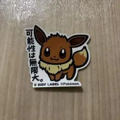 B SIDE LABEL イーブイ 포켓몬 ステッカー