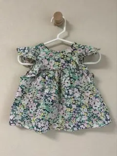 Jacadi リバティ フリルブラウス 12m/74cm