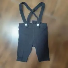 petit main サスペンダー付きパンツ　ブラウン
