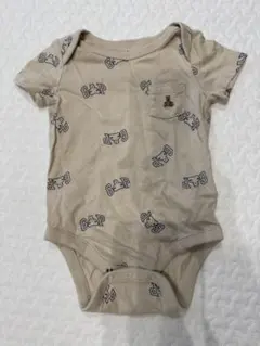 baby gap ベージュロンパース GAPロゴ