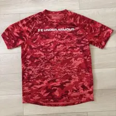 UNDER ARMOUR HeatGear Tシャツ レッド 迷彩柄 LGのサムネイル