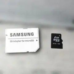 microSD 2GB SD変換アダプター付