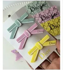 Dior リボンヘアピン 3点セットのサムネイル