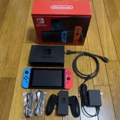 【美品】Nintendo Switch レッド/ブルー 本体と付属品