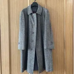 J.PRESS ウール ヘリンボーンコート グレー